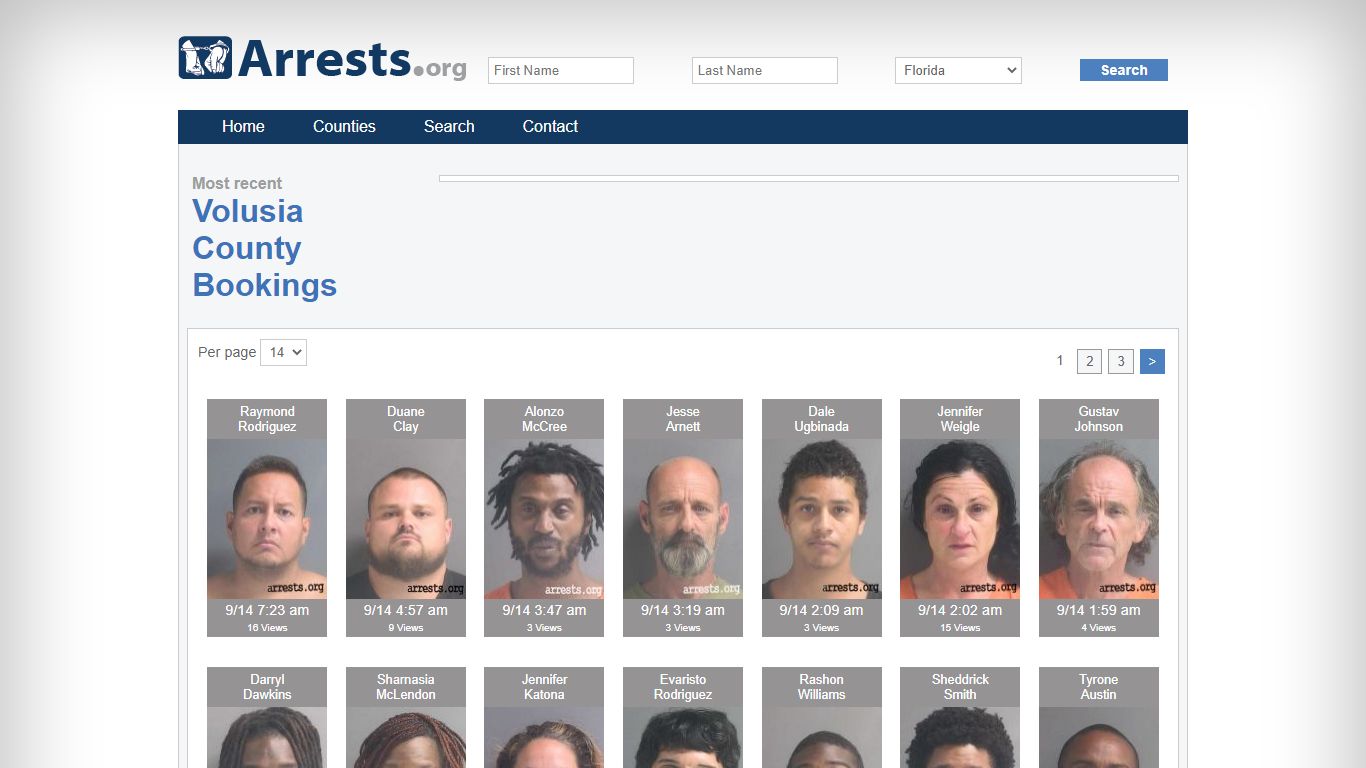 Volusia County Arrests and Inmate Search